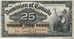 25 Cents CANADA  1900 P.009a TB