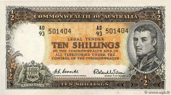 10 Shillings AUSTRALIE  1954 P.29 SUP+