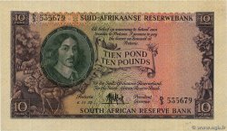 10 Pounds SOUTH AFRICA  1957 P.099 XF-