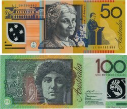 50 et 100 Dollars AUSTRALIA  1998 P.54b et 55b UNC