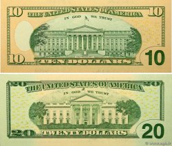 10 et 20 Dollars UNITED STATES OF AMERICA  2004 P.520 et 541 UNC