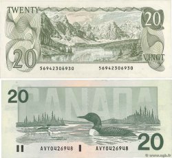 20 Dollars Lot KANADA  1979 P.093c et P.097d fST
