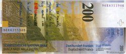 200 Francs SWITZERLAND  1996 P.73a UNC