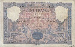 100 Francs BLEU ET ROSE FRANKREICH  1900 F.21.13