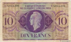 10 Francs FRENCH EQUATORIAL AFRICA  1943 P.16e F+