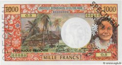 1000 Francs Spécimen NOUVELLE CALÉDONIE Nouméa 1983 P.64bs UNC