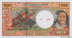 1000 Francs Spécimen FRENCH PACIFIC TERRITORIES  2000 P.02es UNC-