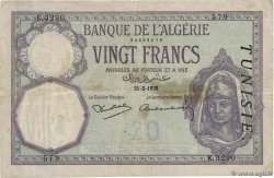 20 Francs TúNEZ  1939 P.06b BC