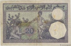20 Francs TUNISIA  1939 P.06b MB