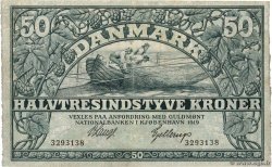 50 Kroner DINAMARCA Copenhague 1919 P.022c q.BB