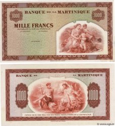 1000 Francs Épreuve MARTINIQUE  1943 P.21s