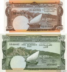 250  et 500 Fils YEMEN DEMOCRATIC REPUBLIC  1965 P.01b et P.02b ST