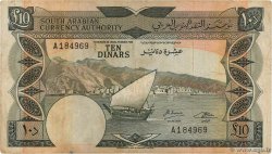 10 Dinars YEMEN DEMOCRATIC REPUBLIC  1967 P.05 F