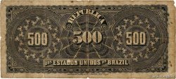 500 Reis BRAZIL  1893 P.001b G