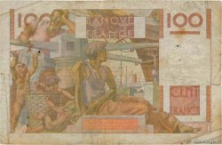100 Francs JEUNE PAYSAN filigrane inversé FRANCE  1954 F.28bis.04 pr.TB