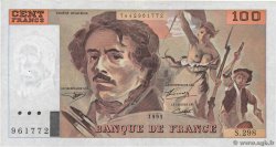 100 Francs DELACROIX 442-1 & 442-2 FRANCE  1995 F.69ter.02d TTB