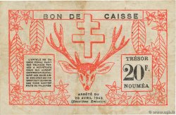 20 Francs NOUVELLE CALÉDONIE  1943 P.57b TB