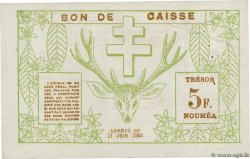 5 Francs NOUVELLE CALÉDONIE  1943 P.58 TTB