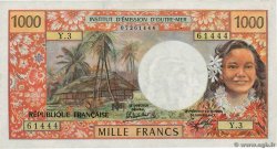 1000 Francs TAHITI  1983 P.27c VF