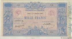 1000 Francs BLEU ET ROSE FRANCE  1890 F.36.02 TTB