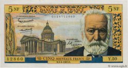 5 Nouveaux Francs VICTOR HUGO FRANCE  1961 F.56.07