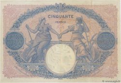 50 Francs BLEU ET ROSE FRANCIA  1906 F.14.18 MBC