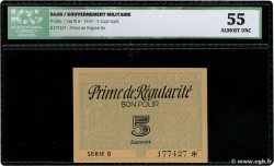 5 Saarmark FRANCIA  1947 P.- SC+