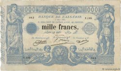 1000 Francs ALGERIA  1924 P.076b BB