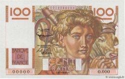 100 Francs JEUNE PAYSAN Épreuve FRANCE  1951 F.28.00Ed AU+