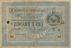 100 Francs NOUVELLE CALÉDONIE Nouméa 1875 P.08 pr.TB