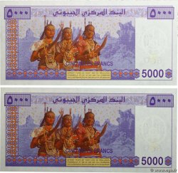 5000 Francs Consécutifs DJIBOUTI  2002 P.44 UNC