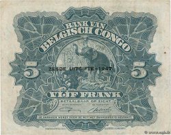 5 Francs BELGA CONGO  1947 P.13Ad MBC