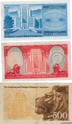 50, 100 et 500 Dollars HONG KONG  1976 P.184 au P.186 TB à TTB