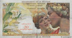 20 NF sur 1000 Francs Union Française ÎLE DE LA RÉUNION  1964 P.55b pr.TTB