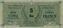 5 Francs NOUVELLES HÉBRIDES  1943 P.01