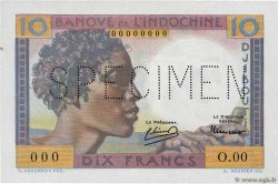 10 Francs DSCHIBUTI   1946 P.19s fST+
