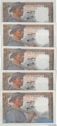 10 Francs MINEUR Consécutifs FRANCE  1943 F.08.09 AU-