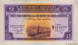25 Piastres LIBANO  1942 P.036 q.SPL