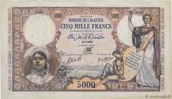 5000 Francs ALGERIA  1942 P.090a q.SPL
