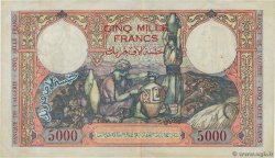 5000 Francs ALGERIA  1942 P.090a VF+
