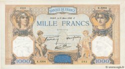 1000 Francs CÉRÈS ET MERCURE type modifié  FRANKREICH  1938 F.38.10
