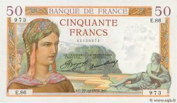 50 Francs CÉRÈS FRANCIA  1934 F.17.02 EBC+