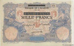 1000 Francs sur 100 Francs TUNISIA  1892 P.31