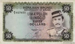 50 Ringgit - 50 Dollars BRUNEI  1973 P.09a fSS