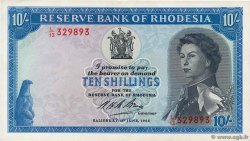 10 Shillings RHODÉSIE  1966 P.27a TTB+