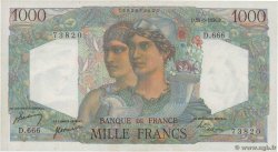 1000 Francs MINERVE ET HERCULE FRANKREICH  1950 F.41.33 fST