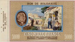 5000 Francs BON DE SOLIDARITÉ FRANCE regionalismo e varie  1941 KL.13A q.AU