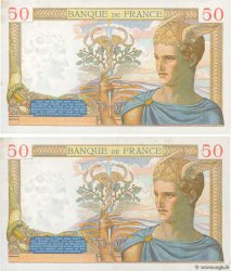 50 Francs CÉRÈS Consécutifs FRANCIA  1935 F.17.18 EBC