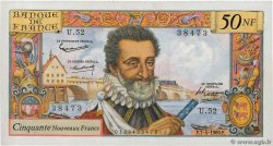 50 Nouveaux Francs HENRI IV FRANCIA  1960 F.58.05 q.SPL