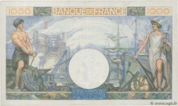1000 Francs COMMERCE ET INDUSTRIE Numéro spécial FRANCIA  1944 F.39.11 q.FDC
